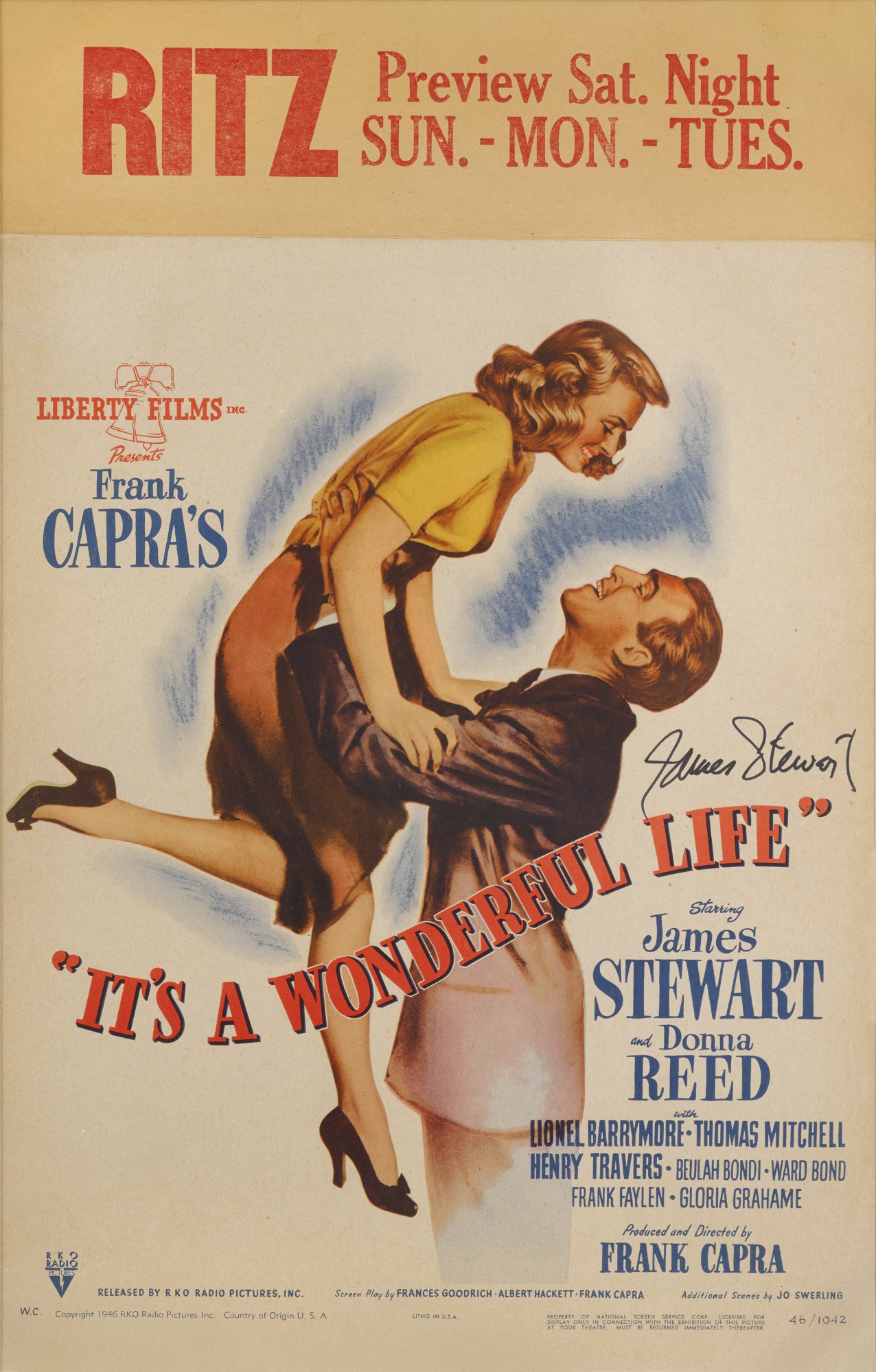 It's a Wonderful Life (1946) Poster, US, Signed by James Stewart Original Film Posters 2020 It's a Wonderful Life (1946) Poster, US, Signed by James Stewart Original Film Posters 2020